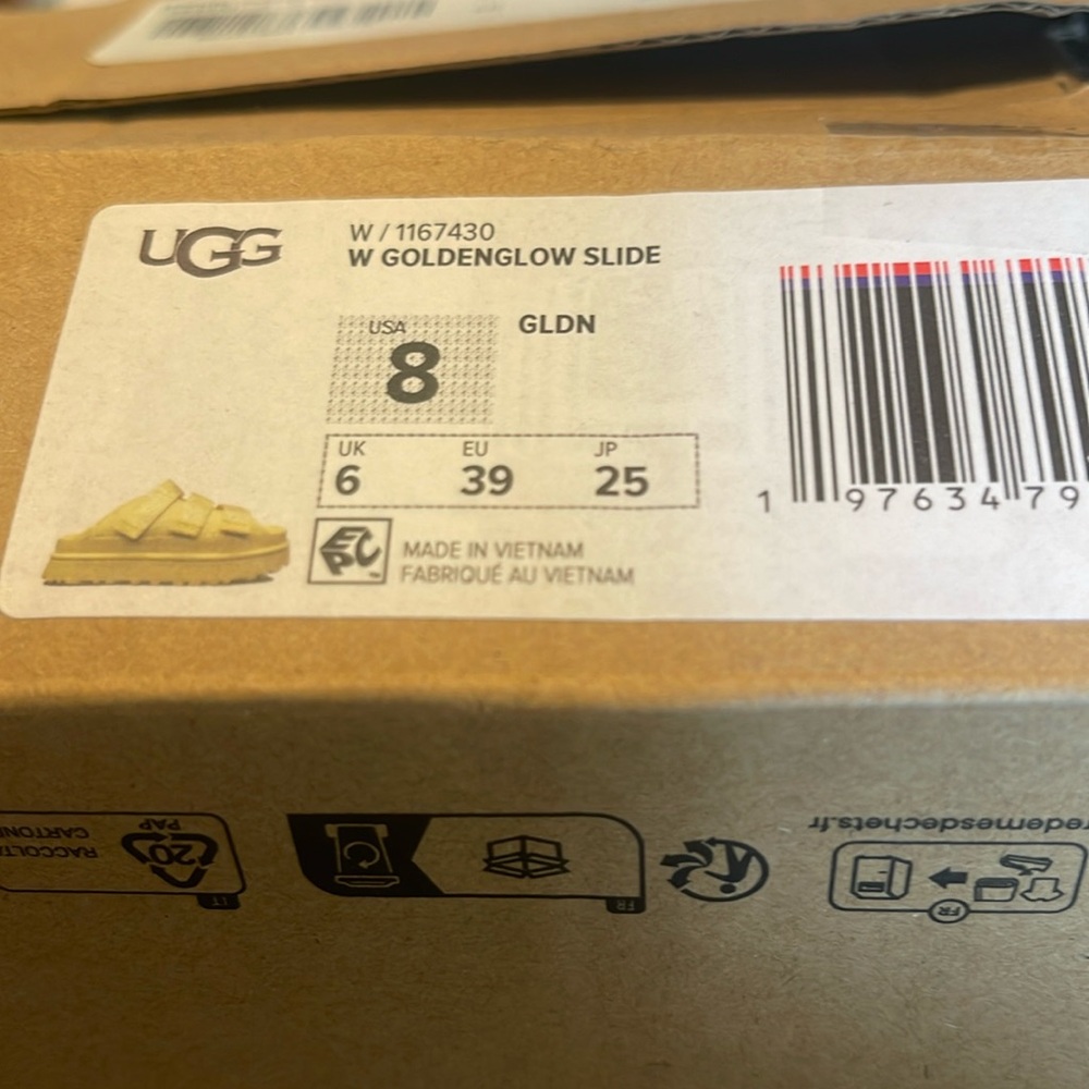 UGG Yellow Sandals - Picture 4 of 5